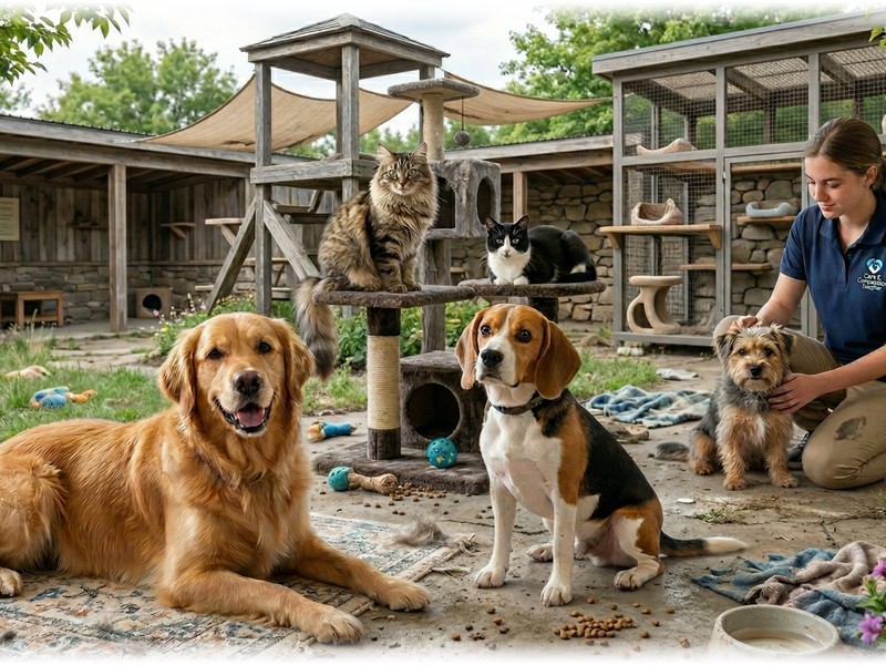 Nyle pet community caring for animals together